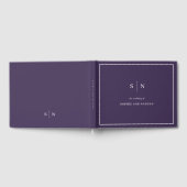 Minimal und Chic | Hochzeit an der Lila und der we Gästebuch (Voll)