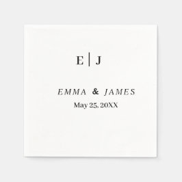 Minimal und Chic | Hochzeit anpassen Serviette