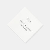 Minimal und Chic | Hochzeit anpassen Serviette (Ecke)