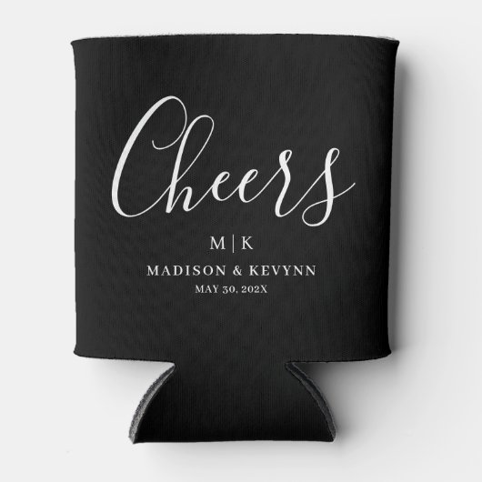 Minimal und Chic | Hochzeit Dosenkühler (Vorderseite)