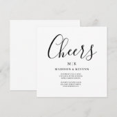 Minimal und Chic | Hochzeit Einladung (Vorne/Hinten)