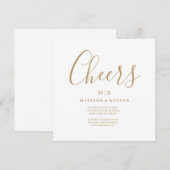 Minimal und Chic | Hochzeit Einladung (Vorne/Hinten)