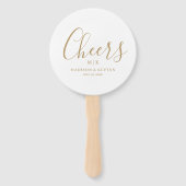 Minimal und Chic | Hochzeit Fächer (Rückseite)