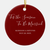 Minimal und Chic | Hochzeit Keramik Ornament (Vorne)