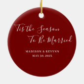 Minimal und Chic | Hochzeit Keramik Ornament (Hinten)