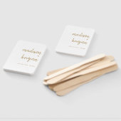 Minimal und Chic | Hochzeit mit Gold und Weiß Fächer (Non-assembled)