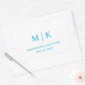 Minimal und Chic | Hochzeit Rechteckiger Aufkleber (Umschlag)