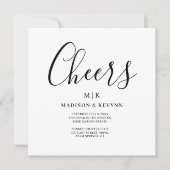 Minimal und Chic | Hochzeit Save The Date (Vorderseite)