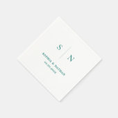 Minimal und Chic | Hochzeit Serviette (Ecke)