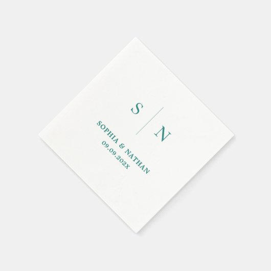 Minimal und Chic | Hochzeit Serviette (Ecke)