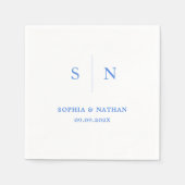 Minimal und Chic | Hochzeit Serviette (Vorderseite)