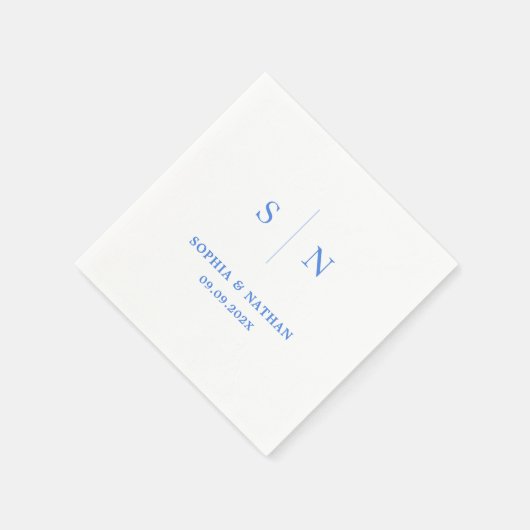 Minimal und Chic | Hochzeit Serviette (Ecke)