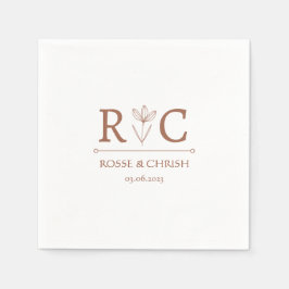 Minimal und Chic | Hochzeit Serviette