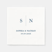 Minimal und Chic | Hochzeit Serviette (Vorderseite)