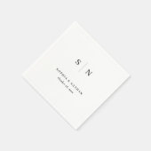 Minimal und Chic | Hochzeit Serviette (Ecke)