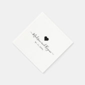 Minimal und Chic | Hochzeit Serviette (Ecke)