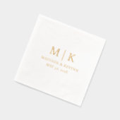 Minimal und Chic | Hochzeit Servietten Mit Folie (Links)