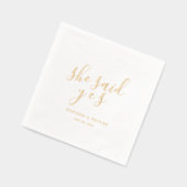 Minimal und Chic | Hochzeit Servietten Mit Folie (Links)