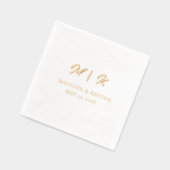Minimal und Chic | Hochzeit Servietten Mit Folie (Links)