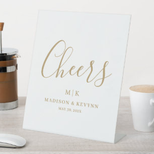 Minimal und Chic Hochzeit Sockelschild