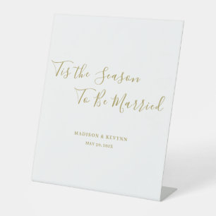 Minimal und Chic Hochzeit Sockelschild