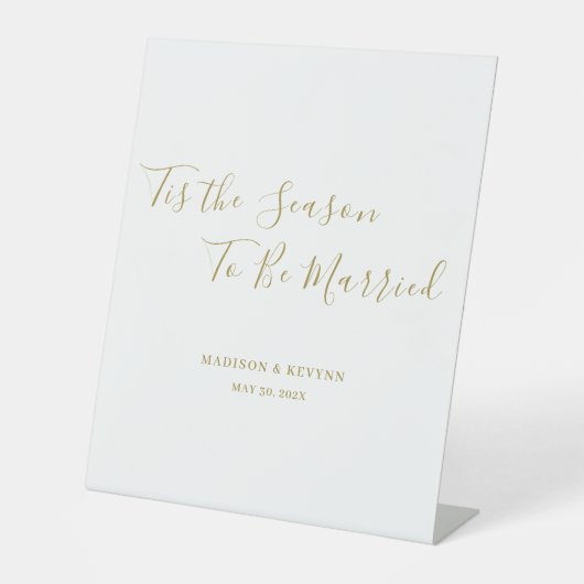 Minimal und Chic | Hochzeit Sockelschild (Vorderseite)