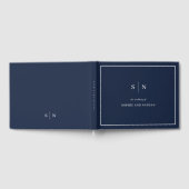 Minimal und Chic | Hochzeit von Marine und White B Gästebuch (Voll)