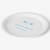 Minimal und Chic | Hochzeit von Napkins Pappteller (Schrägansicht)