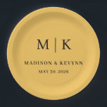 Minimal und Chic | Hochzeit von Napkins Pappteller<br><div class="desc">Minimal und Chic | Napkins Schwarz und Weiß Hochzeit Diese eleganten,  modernen Servietten aus Hochzeit oder Brautparty zeichnen sich durch ein schlichtes Schwarz-Weiß-Design aus,  das minimalistischen Stil ausstrahlt. Fügen Sie Ihre Initialen oder Monogramme hinzu,  um sie komplett zu Ihrem eigenen zu machen.</div>