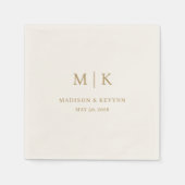 Minimal und Chic | Hochzeit von Napkins Serviette (Vorderseite)