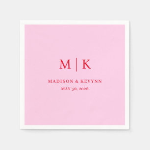 Minimal und Chic Hochzeit von Napkins Serviette