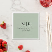 Minimal und Chic | Hochzeit von Napkins Serviette (Beispiel)