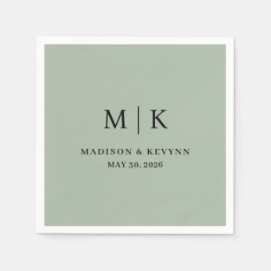 Minimal und Chic   Hochzeit von Napkins Serviette