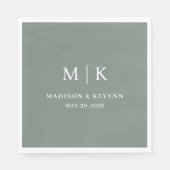 Minimal und Chic | Hochzeit von Napkins Serviette (Vorderseite)