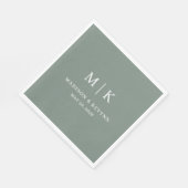 Minimal und Chic | Hochzeit von Napkins Serviette (Ecke)