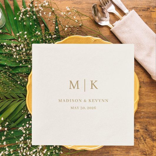 Minimal und Chic | Hochzeit von Napkins Serviette