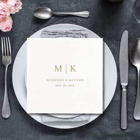 Minimal und Chic | Hochzeit von Napkins Serviette