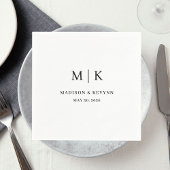 Minimal und Chic | Hochzeit von Napkins Serviette