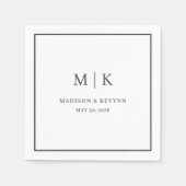 Minimal und Chic | Hochzeit von Napkins Serviette (Vorderseite)