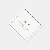 Minimal und Chic | Hochzeit von Napkins Serviette (Ecke)