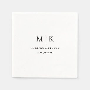 Minimal und Chic   Hochzeit von Napkins Serviette
