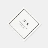 Minimal und Chic | Hochzeit von Napkins Serviette (Ecke)