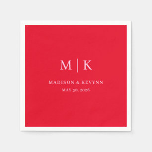 Minimal und Chic Hochzeit von Napkins Serviette