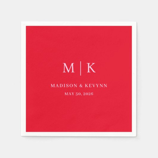 Minimal und Chic | Hochzeit von Napkins Serviette (Vorderseite)