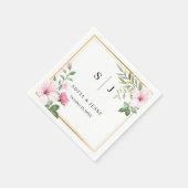 Minimal und Chic | Hochzeitspapier Napkin Serviette (Ecke)