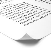 Minimal und Chic | Hochzeitssitzdiagramm Poster (Ecke)