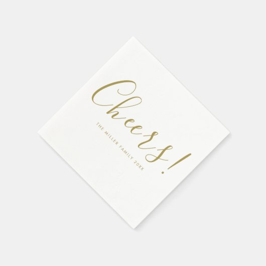 Minimal und Chic | Holidays Cheers Napkins Serviette (Ecke)