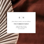 Minimal und Chic | New Address Insert