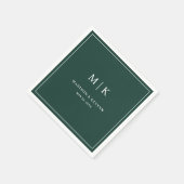 Minimal und Chic Sage Green | Hochzeit von Napkins Serviette (Ecke)