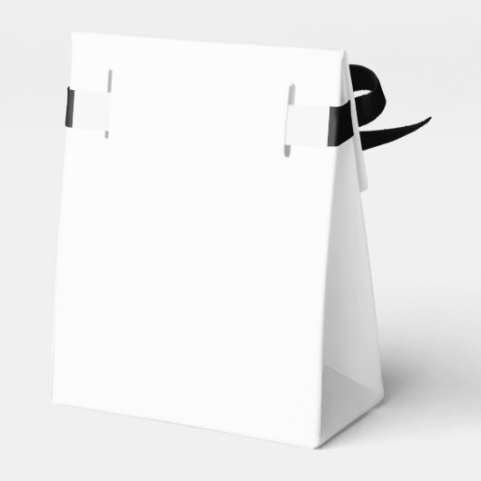 Minimal und Chic | Schwarz-Weiß-Hochzeit Geschenkschachtel (Rückseite)